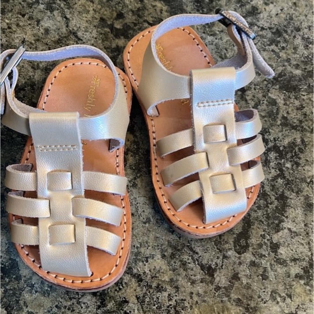Silver Freshly Picked Sandals size 3